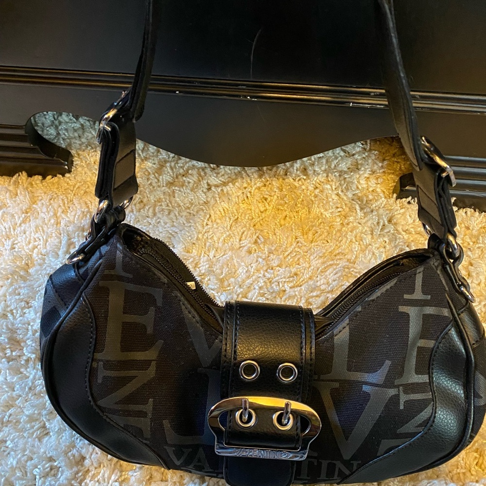 Valentino Black Monogram Shoulder Bag